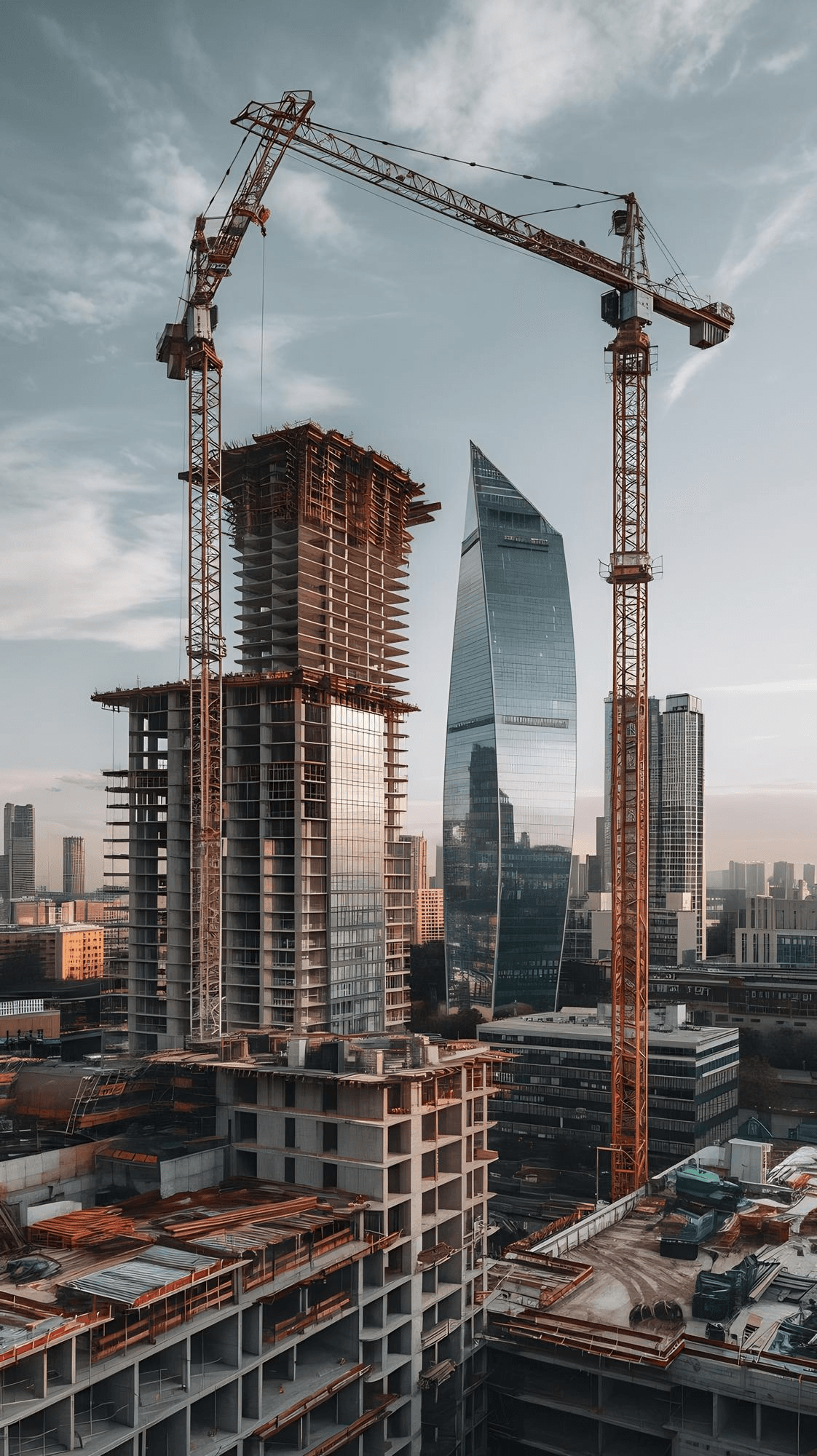 أعمال البناء والمقاولات العامة